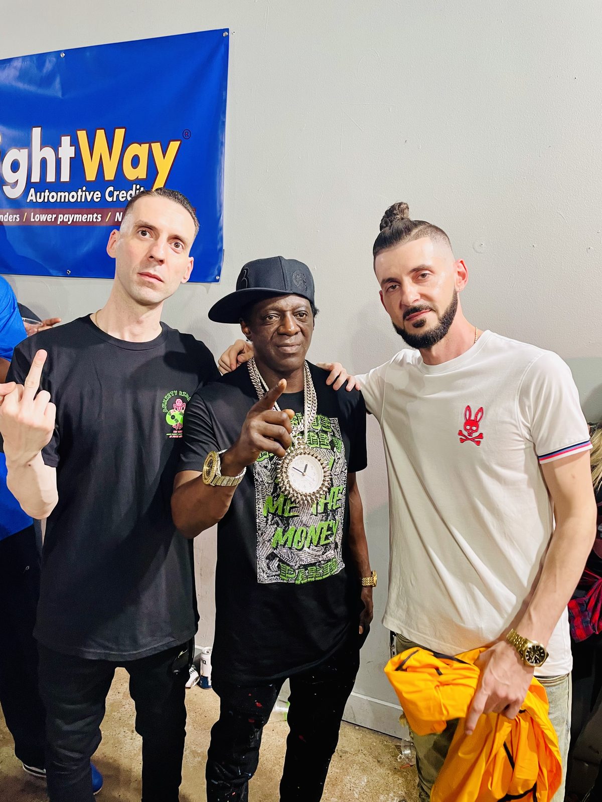 KING T and LUSS backstage with Flavor Flav